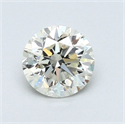 Natural Diamond 0.71 Carats, Round with Very Good Cut, K Color, IF Clarity and Certified by GIA