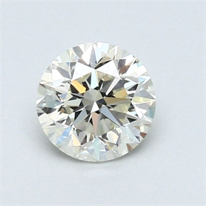 Picture of Natural Diamond 0.71 Carats, Round with Very Good Cut, K Color, IF Clarity and Certified by GIA