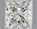 Natural Diamond 1.20 Carats, Princess with  Cut, J Color, VS1 Clarity and Certified by GIA