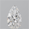 Diamante Natural 0.70 quilates, De pera , Color F, claridad SI1 y certificado GIA