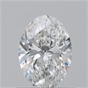 Natural Diamond 0.71 Carats, Oval with  Cut, F Color, VS1 Clarity and Certified by GIA