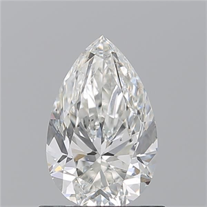 Picture of Natural Diamond 0.91 Carats, Pear with  Cut, H Color, SI2 Clarity and Certified by GIA
