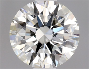 Picture of Natural Diamond 0.51 Carats, Round with Excellent Cut, I Color, VVS2 Clarity and Certified by GIA