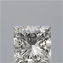 Natural Diamond 0.72 Carats, Princess with  Cut, J Color, VVS2 Clarity and Certified by GIA