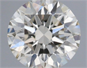 Natural Diamond 0.40 Carats, Round with Excellent Cut, J Color, SI2 Clarity and Certified by IGI