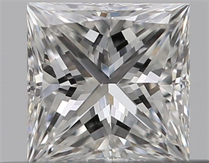 Picture of Natural Diamond 0.29 Carats, Princess with  Cut, F Color, VS2 Clarity and Certified by GIA