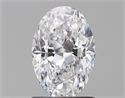 Natural Diamond 1.31 Carats, Oval with  Cut, D Color, VS2 Clarity and Certified by GIA
