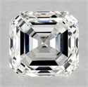Diamante Natural 0.71 quilates, Asscher , Color H, claridad SI1 y certificado GIA