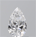 Natural Diamond 0.70 Carats, Pear with  Cut, D Color, SI1 Clarity and Certified by GIA