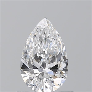 Picture of Natural Diamond 0.70 Carats, Pear with  Cut, D Color, SI1 Clarity and Certified by GIA