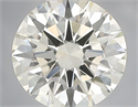 Natural Diamond 0.83 Carats, Round with Excellent Cut, J Color, VVS2 Clarity and Certified by IGI