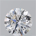 Natural Diamond 0.70 Carats, Round with Excellent Cut, D Color, VS2 Clarity and Certified by GIA