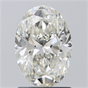 Natural Diamond 1.50 Carats, Oval with  Cut, J Color, VS1 Clarity and Certified by GIA
