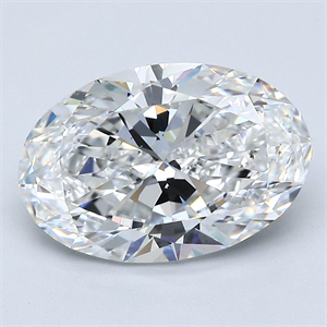 Foto Diamante Natural 3.51 quilates, Ovalado , Color E, claridad VS2 y certificado GIA de