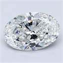 Diamante Natural 3.51 quilates, Ovalado , Color E, claridad VS2 y certificado GIA