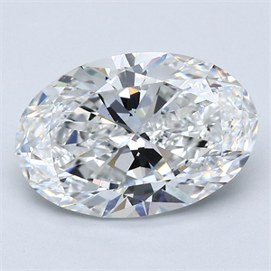 Foto Diamante Natural 3.51 quilates, Ovalado , Color E, claridad VS2 y certificado GIA de