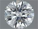 Natural Diamond 0.90 Carats, Round with Excellent Cut, G Color, SI1 Clarity and Certified by IGI