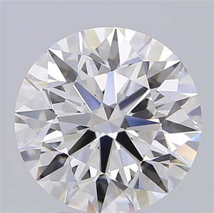 Picture of Lab Grown Diamond 3.00 Carats, Round with Ideal Cut, D Color, VVS1 Clarity and Certified by IGI