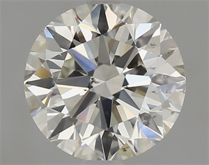 Picture of Natural Diamond 1.06 Carats, Round with Excellent Cut, K Color, SI1 Clarity and Certified by GIA