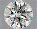 Natural Diamond 0.90 Carats, Round with Excellent Cut, J Color, VVS2 Clarity and Certified by GIA