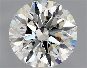 Picture of Natural Diamond 0.90 Carats, Round with Excellent Cut, J Color, VVS2 Clarity and Certified by GIA