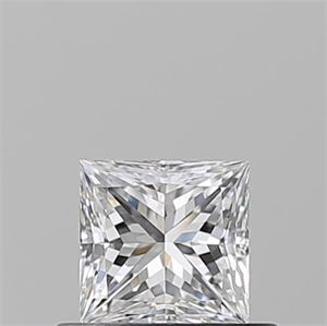 Picture of Natural Diamond 0.50 Carats, Princess with  Cut, D Color, VVS2 Clarity and Certified by GIA