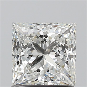 Picture of Natural Diamond 1.07 Carats, Princess with  Cut, G Color, VVS2 Clarity and Certified by GIA