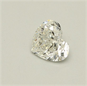 Natural Diamond 0.55 Carats, Heart with  Cut, H Color, IF Clarity and Certified by GIA
