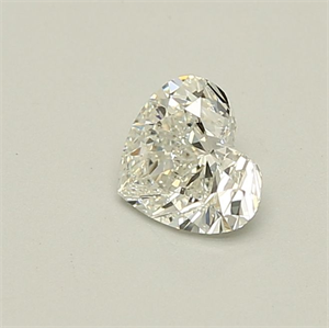 Picture of Natural Diamond 0.55 Carats, Heart with  Cut, H Color, IF Clarity and Certified by GIA