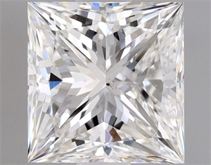 Picture of Natural Diamond 1.01 Carats, Princess with  Cut, G Color, SI1 Clarity and Certified by GIA
