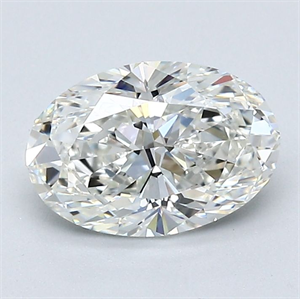 Picture of Natural Diamond 1.25 Carats, Oval with  Cut, H Color, VS1 Clarity and Certified by GIA