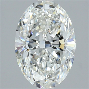 Foto Diamante Natural 3.01 quilates, Ovalado , Color G, claridad VVS2 y certificado GIA de
