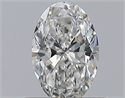 Natural Diamond 0.50 Carats, Oval with  Cut, F Color, VVS1 Clarity and Certified by GIA