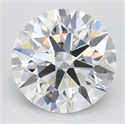 Lab Grown Diamond 2.67 Carats, Round with Ideal Cut, D Color, VVS1 Clarity and Certified by IGI