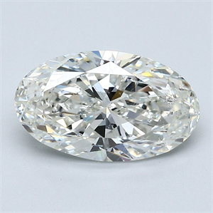 Foto Diamante Natural 2.01 quilates, Ovalado , Color I, claridad SI2 y certificado GIA de