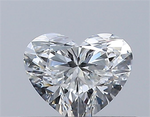 Picture of Natural Diamond 0.32 Carats, Heart with  Cut, G Color, IF Clarity and Certified by GIA