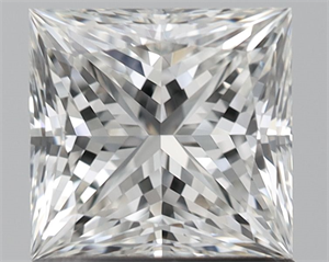 Picture of Natural Diamond 1.04 Carats, Princess with  Cut, H Color, VVS2 Clarity and Certified by GIA