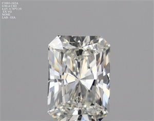 Foto Diamante Natural 0.90 quilates, Radiante , Color I, claridad SI1 y certificado GIA de