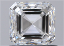 Natural Diamond 0.90 Carats, Asscher with  Cut, E Color, VVS1 Clarity and Certified by GIA