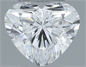 Natural Diamond 0.40 Carats, Heart with  Cut, F Color, VVS1 Clarity and Certified by GIA