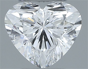 Picture of Natural Diamond 0.40 Carats, Heart with  Cut, F Color, VVS1 Clarity and Certified by GIA