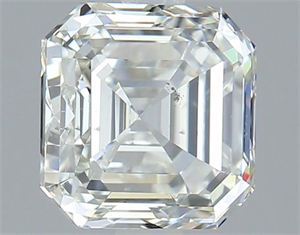 Foto Diamante Natural 2.01 quilates, Asscher , Color J, claridad SI2 y certificado GIA de