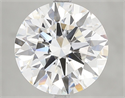 Lab Grown Diamond 5.01 Carats, Round with Ideal Cut, E Color, VVS2 Clarity and Certified by IGI
