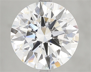 Picture of Lab Grown Diamond 5.01 Carats, Round with Ideal Cut, E Color, VVS2 Clarity and Certified by IGI