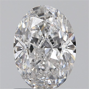 Foto Diamante Natural 0.90 quilates, Ovalado , Color E, claridad SI2 y certificado GIA de