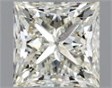 Natural Diamond 1.01 Carats, Princess with  Cut, K Color, SI1 Clarity and Certified by GIA