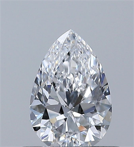 Picture of Natural Diamond 0.50 Carats, Pear with  Cut, D Color, SI1 Clarity and Certified by GIA