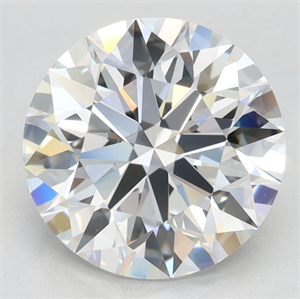 Picture of Lab Grown Diamond 3.53 Carats, Round with Ideal Cut, D Color, IF Clarity and Certified by IGI