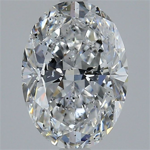 Picture of Natural Diamond 3.03 Carats, Oval with  Cut, D Color, SI2 Clarity and Certified by GIA