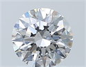 Natural Diamond 0.90 Carats, Round with Excellent Cut, D Color, SI1 Clarity and Certified by GIA